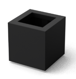 QuadrusvierkanteAluminiumplantenbakken400x400x400mmGeroba-Geroba