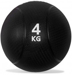 VirtuFitMedicijnbalPro-MedicineBall-4kg-Rubber-Zwart