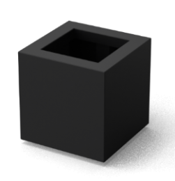 QuadrusvierkanteAluminiumplantenbakken400x400x400mmGeroba-Geroba