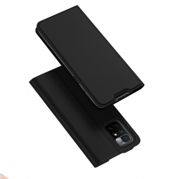 DuxDucis-TelefoonhoesjegeschiktvoorXiaomiRedmiNote10-SkinProBookCase-Zwart