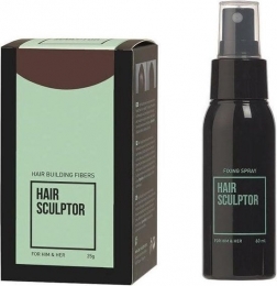 HairSculptorHairBuildingFibresDonkerBruinFixingSpray