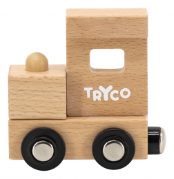 TrycoHoutenNaturelLettertrein-Locomotief