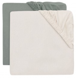 JolleinJerseySeaGreenIvory40x8090cm2StuksWiegHoeslaken2511-501-68116