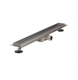 DouchegootBrauerZeroRVSInclusiefVloerflens70x7cmTegelinlegroosterOmkeerbaar