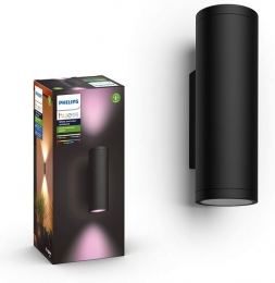 PhilipsHueOutdoorAppearWandlampWhiteandColorAmbianceIP44Zwart