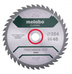 Metabo628325000CirkelzaagbladPrecisionCutClassic254x3040WZ20