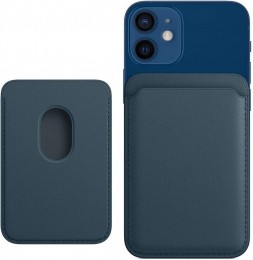 MagsafeWalletCasevooriPhone12MiniiPhone12iPhone12ProiPhone12ProMAX-MagnetischeKaarthouder-Pasjeshouder-DonkerBlauw