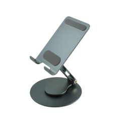 Case2go-TelefoonenTabletstandaard-360GradenDraaibaar-OpvouwbaarenVerstelbaar-Grijs