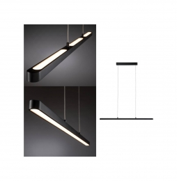 PaulmannLentoLEDhanglampzwartdimbaarUp-Downlight