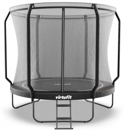 VirtuFitPremiumTrampolinemetVeiligheidsnet-Zwart-251cm