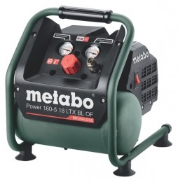 MetaboPower160-518LTXBLOF18VLi-IonAccuCompressorBody-8Bar-120Lmin-Koolborstelloos