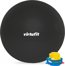 VirtuFitAnti-BurstFitnessbalPro-Gymbal-SwissBall-metPomp-Zwart-55cm