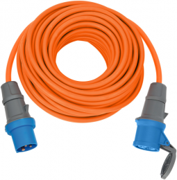Brennenstuhl1167650625CEE-verlengkabelIP44-25m-230V-H07RN-F3G25-Oranje