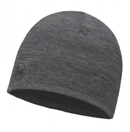 BuffLightweightMerinoWoolMutsSolidGrey
