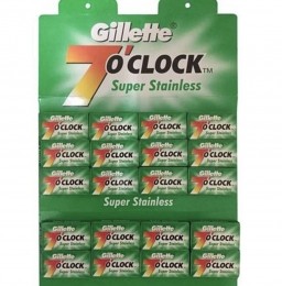 Gillette100DoubleEdgescheermesjes7OClock