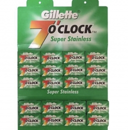 Gillette100DoubleEdgescheermesjes7OClock