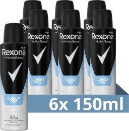 RexonaRexonaMenDeosprayCobalt150ml-6xVoordeelpak