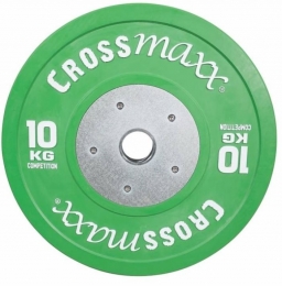LifemaxxCrossmaxxCompetitionBumperPlate-Halterschijf-50mm-10kg
