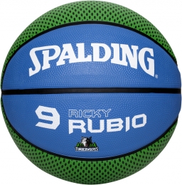 SpaldingBasketbalNBARickyRubioGroenBlauw