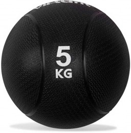VirtuFitMedicijnbalPro-MedicineBall-5kg-Rubber-Zwart
