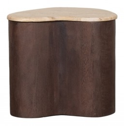 LABEL51OrganischeBijzettafelDaviTravertinenhout40x30cm-Espresso