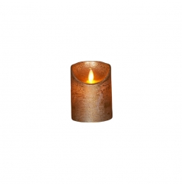 Batterijverlichtingkaarswaxrustiekmetbewegendevlamgoud10cm-Annascollection