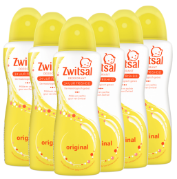 Zwitsal-DeodorantSpray-Orgineel-6x100ml-Voordeelverpakking