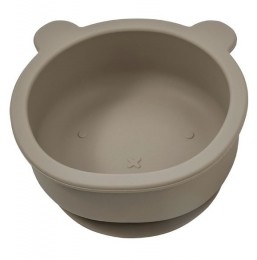 Dutsi-BeertjeSerie-SiliconenBabykommetje-BerenOntwerp-350ml-Taupe