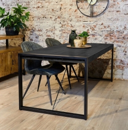 ZwarteeettafelBrittBlack160x80cm