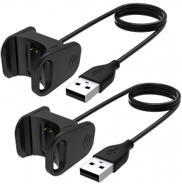 2-Pack-Case2go-OplaadkabelgeschiktvoorFitbitCharge3-USB-kabel-10meter-Zwart