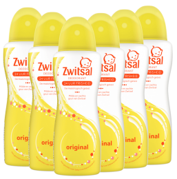 Zwitsal-DeodorantSpray-Orgineel-6x100ml-Voordeelverpakking