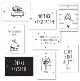 SetCadeaulabels-FeestdagenSintKerst-8Stuks