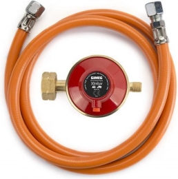 GimegGasdrukregelaarsetAfblaasbeveiliging-30mbar-KombiX14inchlinks-Slang60cm