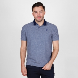 HerenPoloForeDonkerblauwMelange