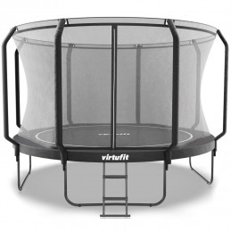 VirtuFitPremiumTrampolinemetVeiligheidsnet-Zwart-366cm