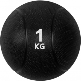 VirtuFitMedicijnbalPro-MedicineBall-1kg-Rubber-Zwart