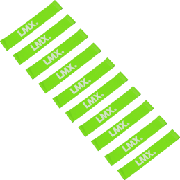 LifemaxxLMXMiniWeerstandsband-Licht-Groen-10stuks