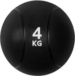 VirtuFitMedicijnbalPro-MedicineBall-4kg-Rubber-Zwart
