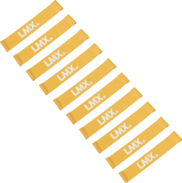 LifemaxxLMXMiniWeerstandsband-Medium-Oranje-10stuks