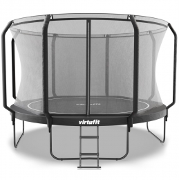VirtuFitPremiumTrampolinemetVeiligheidsnet-Zwart-366cm