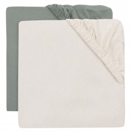 JolleinJerseySeaGreenIvory60x120cm2StuksLedikantHoeslaken2511-507-68116