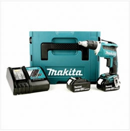 MakitaDFS452RTJ18VLi-IonAccuGipsschroefmachineSet2x50AhAccuInMbox-Koolborstelloos