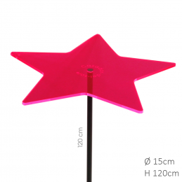 Zonnevanger1stukSterRood-Rozekleurfuchsiamedium120x15cmCazadorDelSol-Cazadordelsol