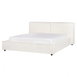 Beliani-LINARDS-Bed-Gebrokenwit-160x200cm-Polyester