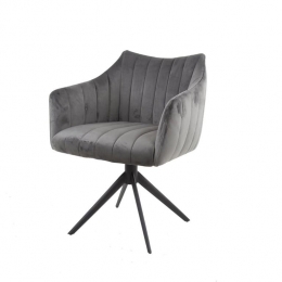 Fraaai-Millerdraaibarearmstoel-velvet-antraciet