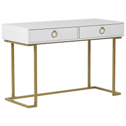 Beliani-WESTPORT-Kaptafel-Wit-Metaal