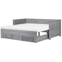 Beliani-CAHORS-Onderschuifbed-Grijs-90x200cm-Rubberhout