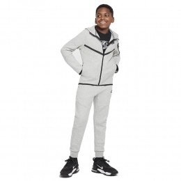 NikeTechFleeceSportswearTrainingspakKidsLichtgrijsZwart