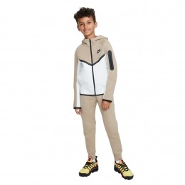 NikeTechFleeceSportswearTrainingspakKidsBeigeWitZwart