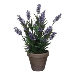 MicaDecorationsLavendelKunstplant-H33x20cm-Blauw
